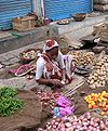 सब्ज़ी मण्डी का एक दृश्य, वाराणसी