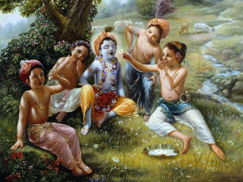 चित्र:-Krishna-and-Gopsakha-1.jpg
